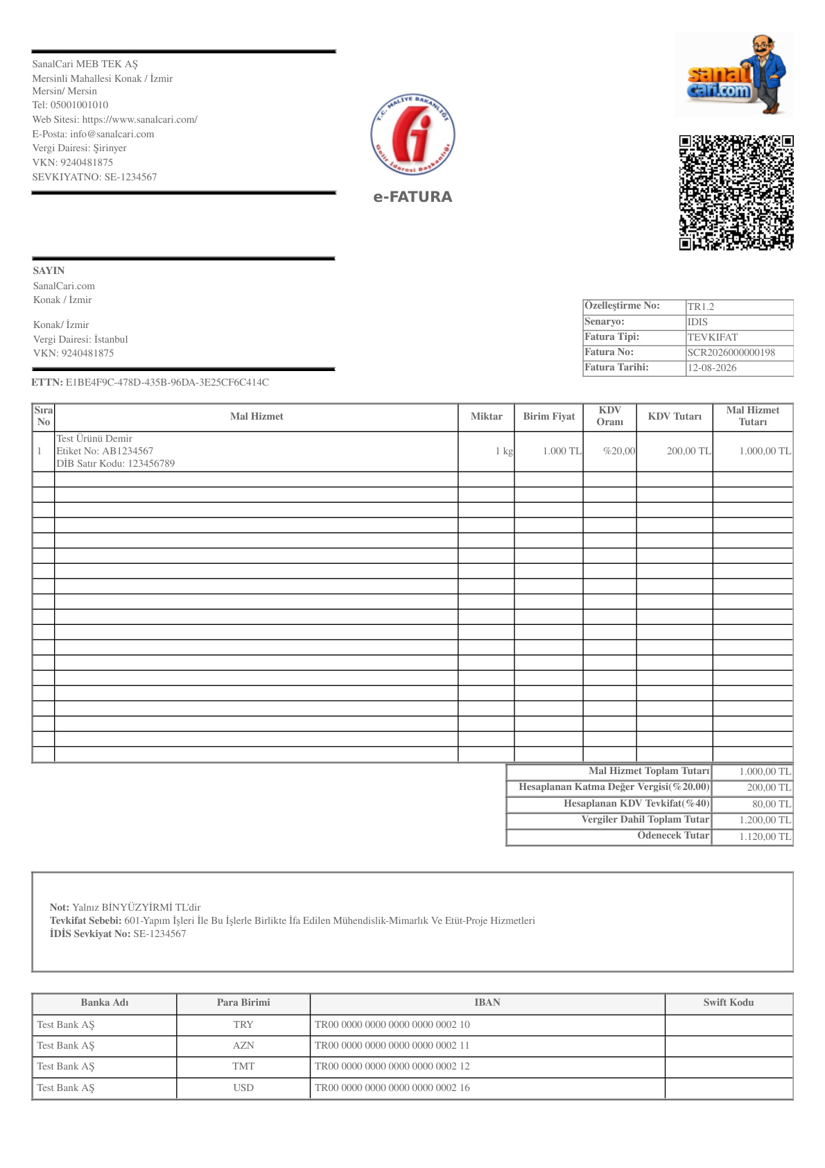 İnşaat Demiri İzleme (İDİS) — Tevkifat