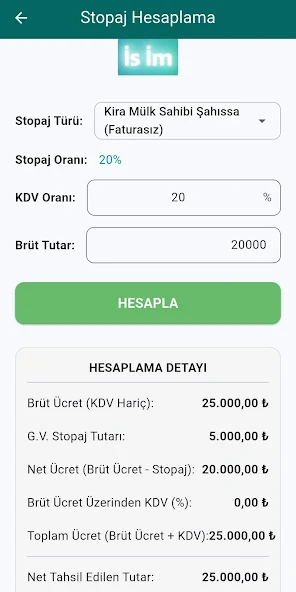 İs İm VHM uygulama görseli